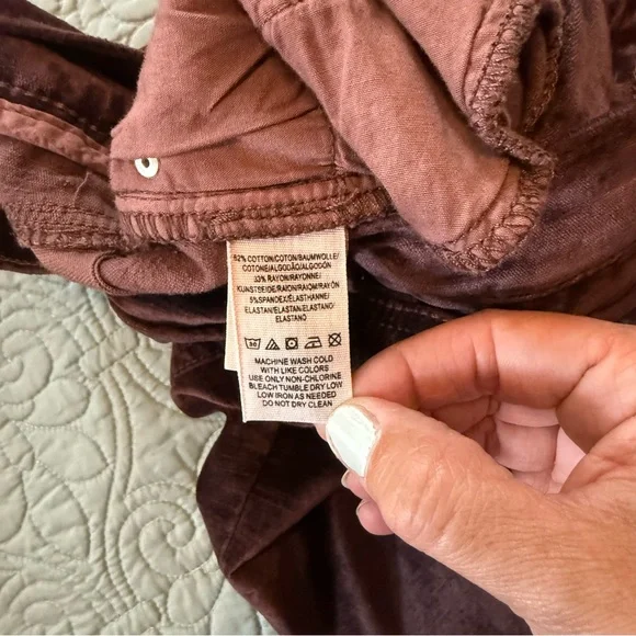 NWT Free People Mulberry Velour High Rise Skinny Jeans Size 27 Women - Picture 5 of 8